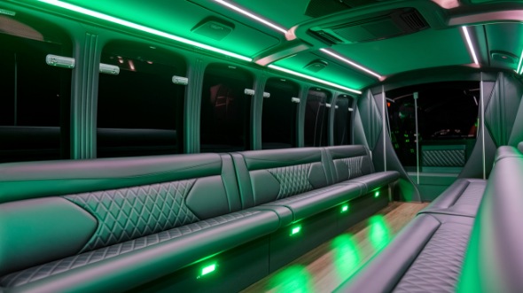 party bus rental interior santa monica