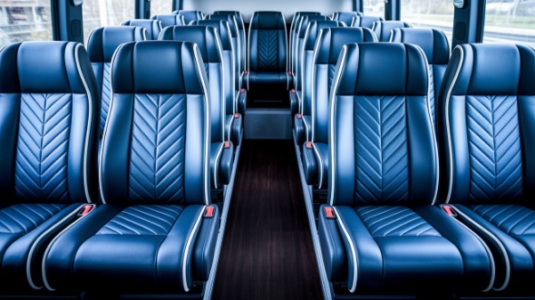 santa monica 18 passenger minibus inside