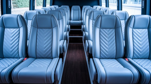 santa monica 35 passenger minibus inside