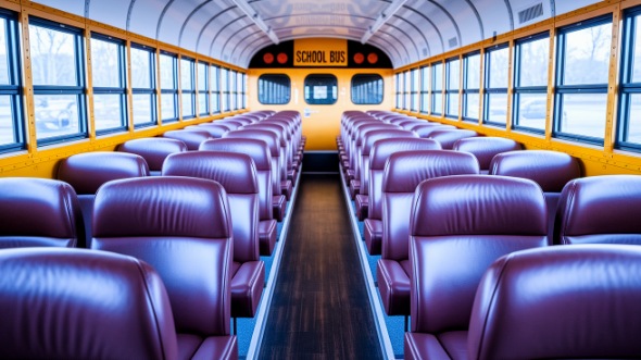 school bus rental interior santa monica
