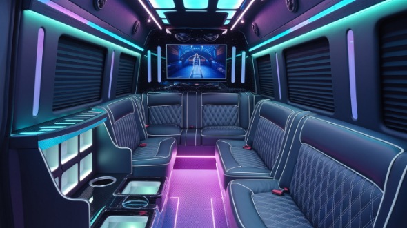 sprinter limo rental interior santa monica